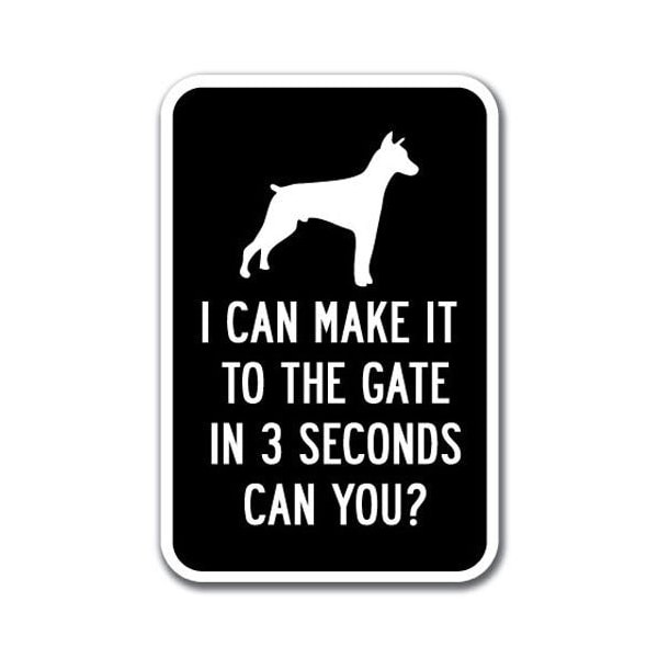 Signmission Safety Sign, 12 in Height, Aluminum, 18 in Length, Guard Dog - I Can Make A-1218 Guard Dog - I Can Make - main